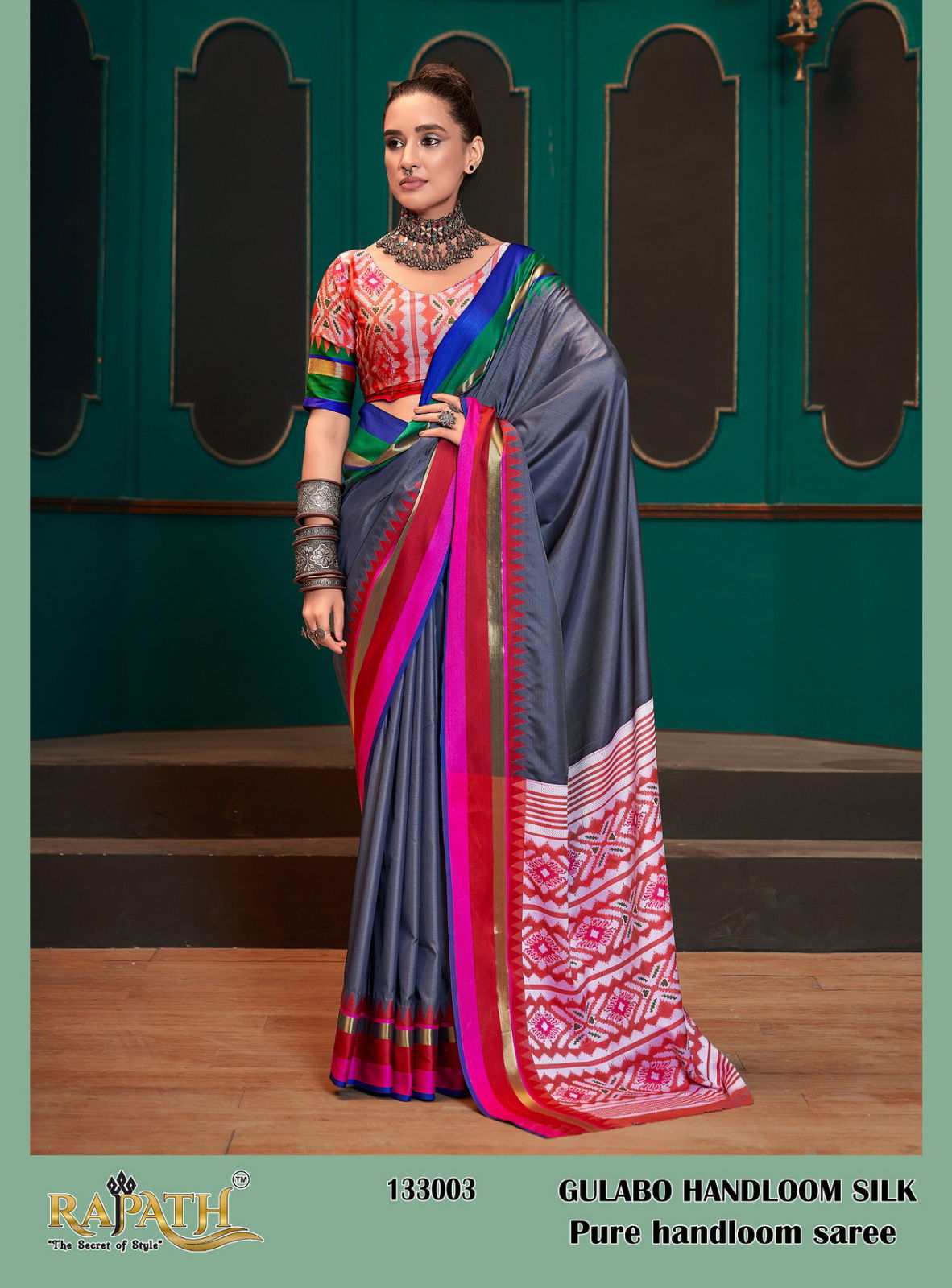 Gulabo Rajpath 133001-133008 Printed Sarees Catalog